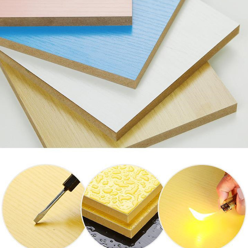 Modern Style Open Back Bookshelf Engineered Wood Bookcase with Shelves