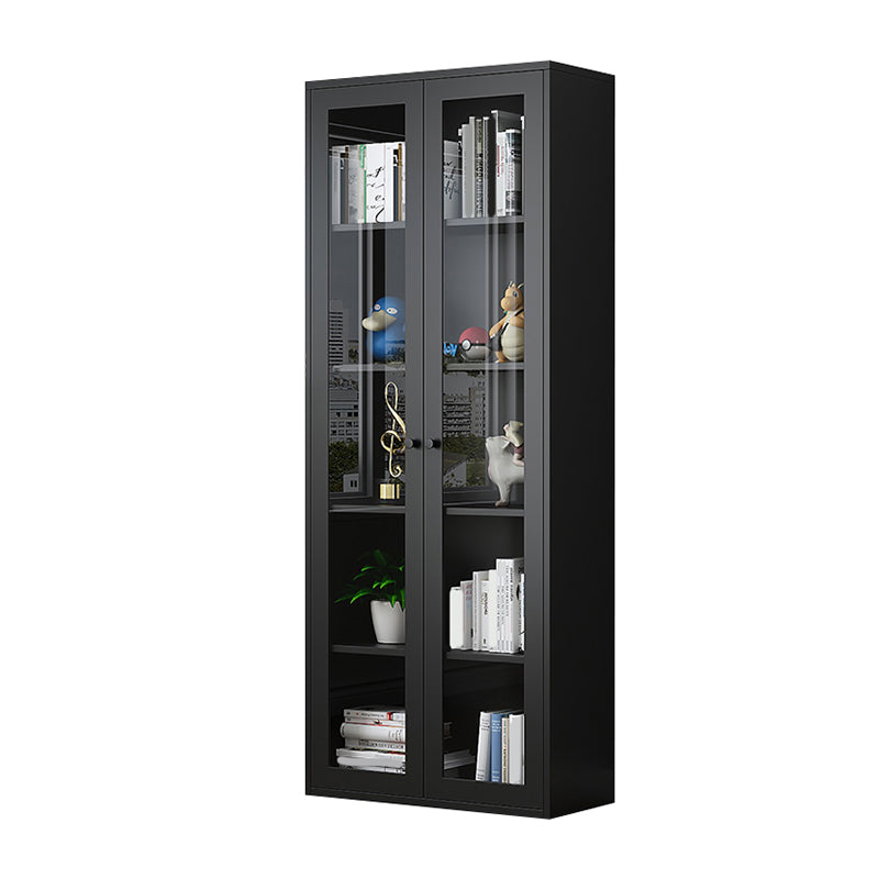 Modern Closed Back Vertical Bookshelf Metal Bookcase for Office