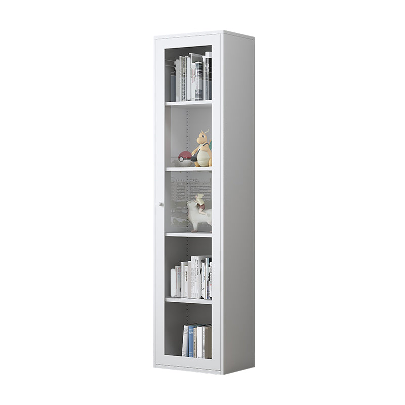 Modern Closed Back Vertical Bookshelf Metal Bookcase for Office