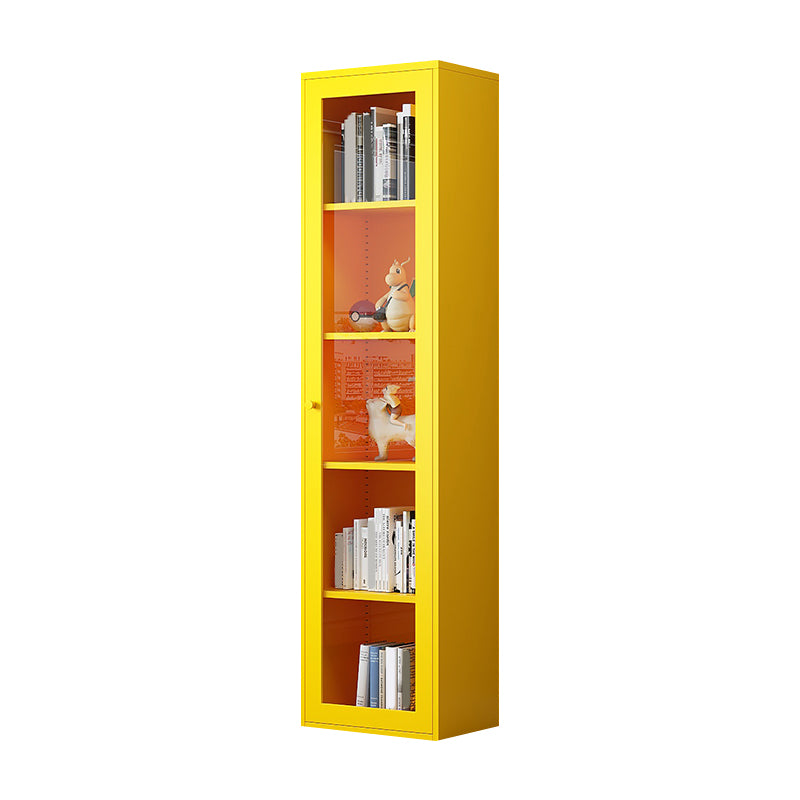 Modern Closed Back Vertical Bookshelf Metal Bookcase for Office