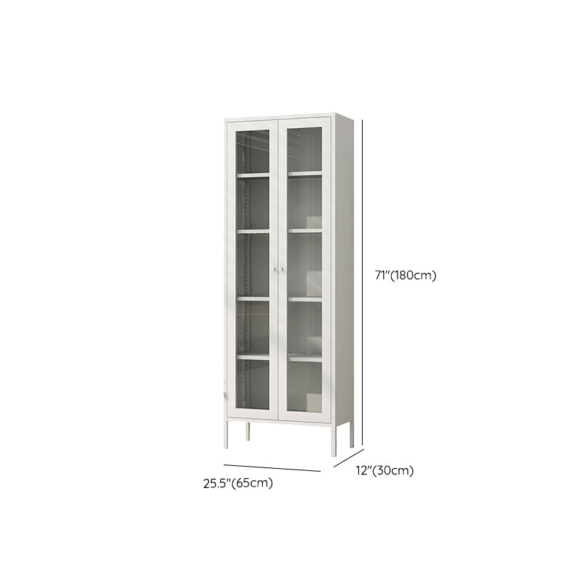 Modern Closed Back Vertical Bookshelf Metal Bookcase for Office