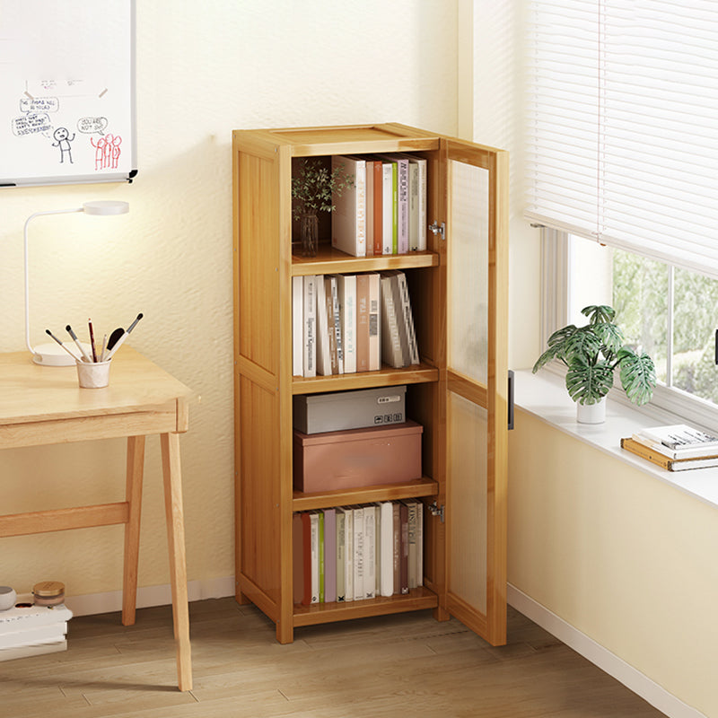 Vertical Engineered Wood Bookshelf Contemporary Closed Back Bookcase