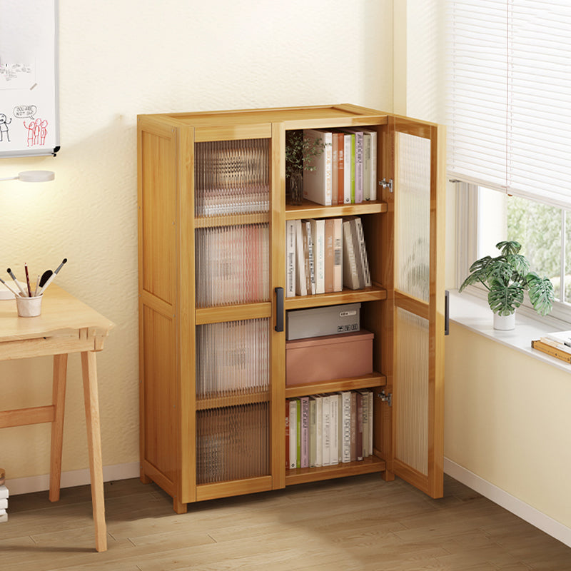 Vertical Engineered Wood Bookshelf Contemporary Closed Back Bookcase