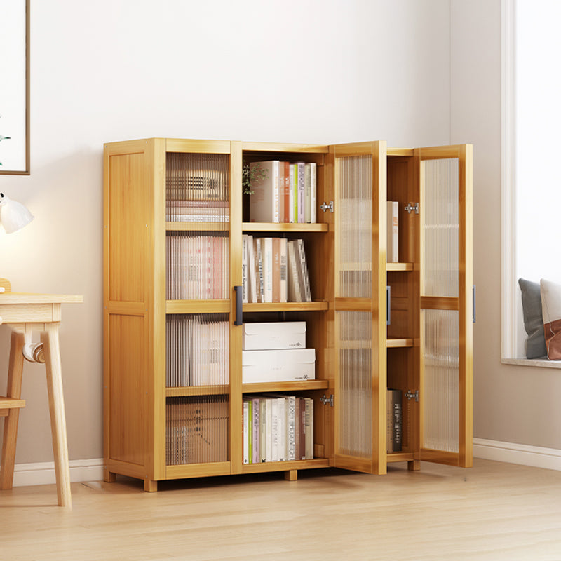 Vertical Engineered Wood Bookshelf Contemporary Closed Back Bookcase