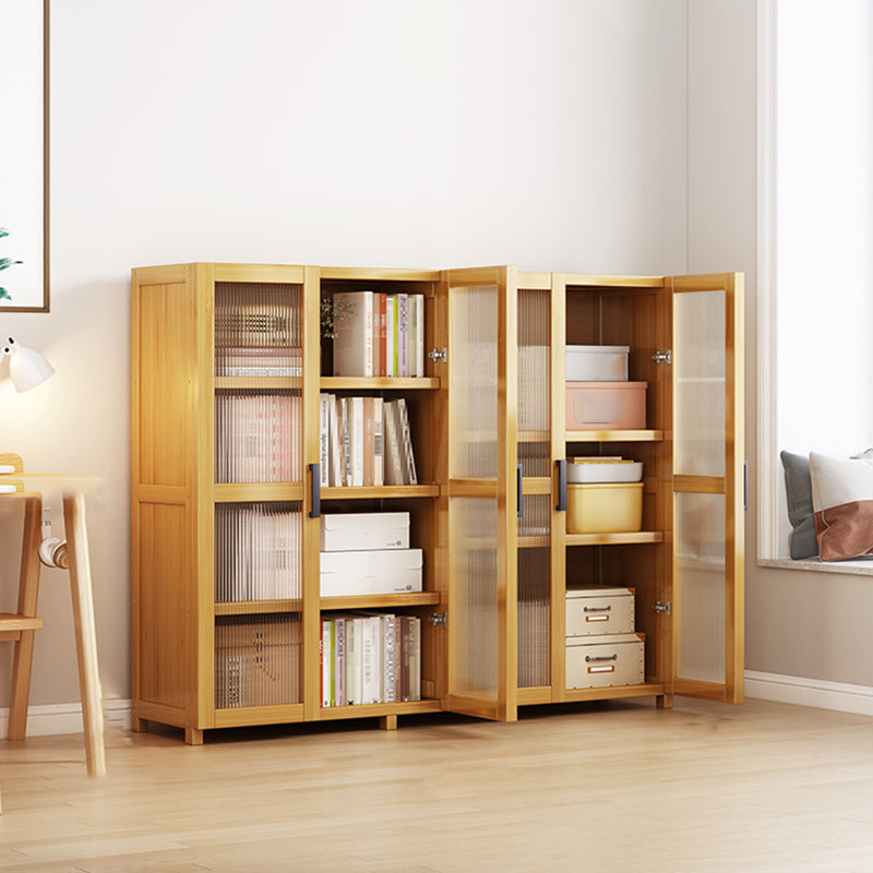 Vertical Engineered Wood Bookshelf Contemporary Closed Back Bookcase