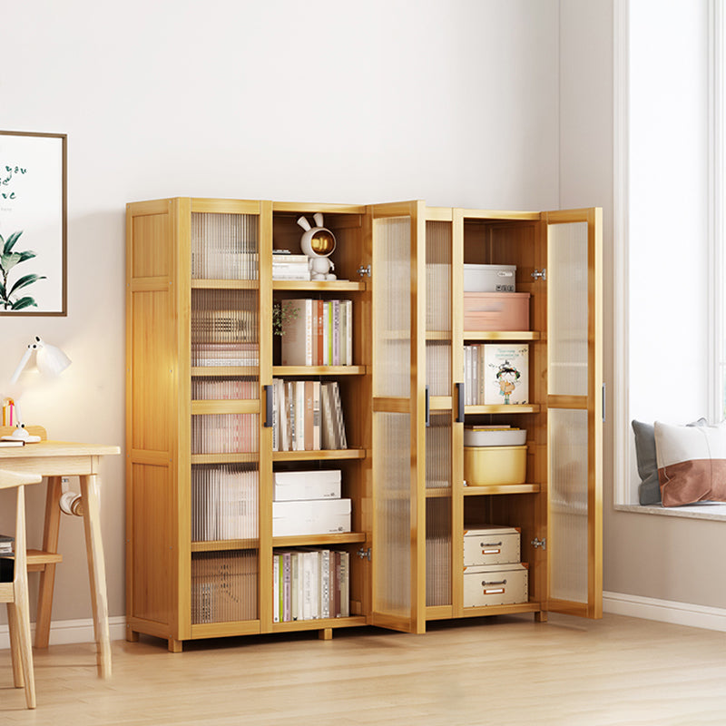 Vertical Engineered Wood Bookshelf Contemporary Closed Back Bookcase