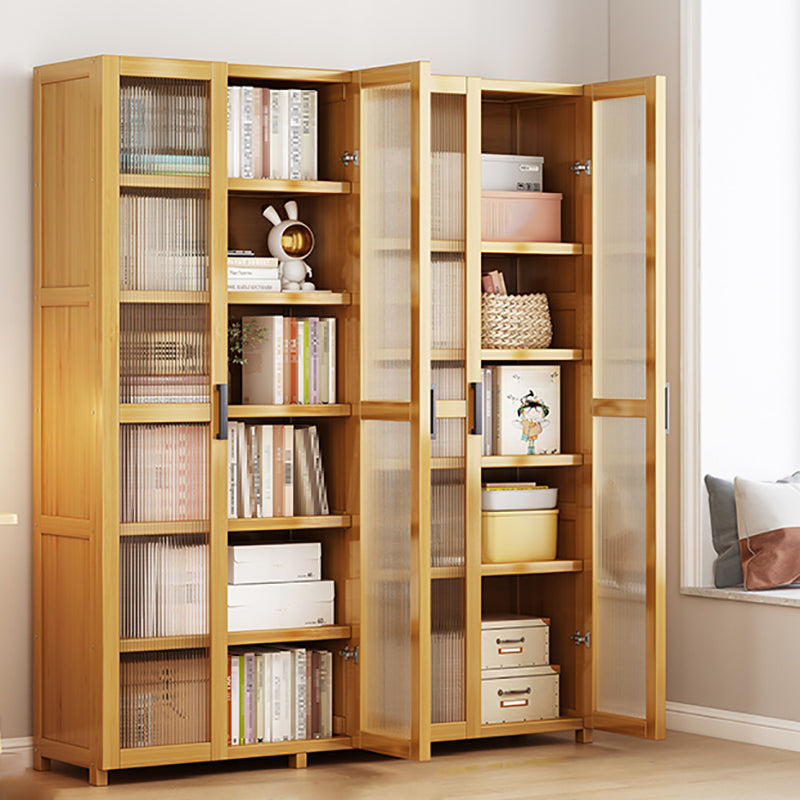 Vertical Engineered Wood Bookshelf Contemporary Closed Back Bookcase