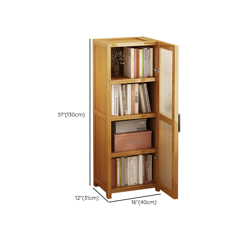 Vertical Engineered Wood Bookshelf Contemporary Closed Back Bookcase