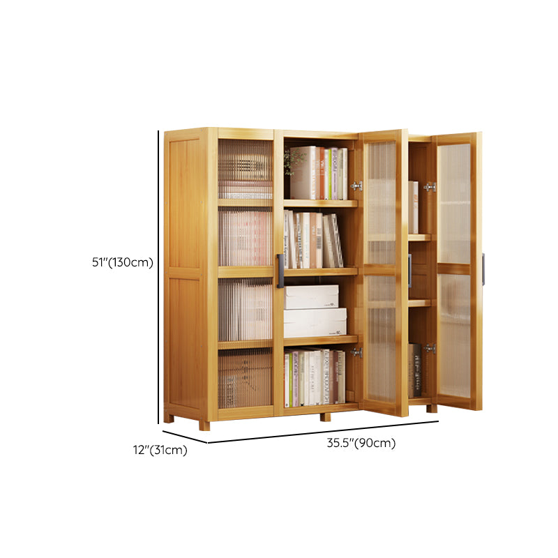 Vertical Engineered Wood Bookshelf Contemporary Closed Back Bookcase