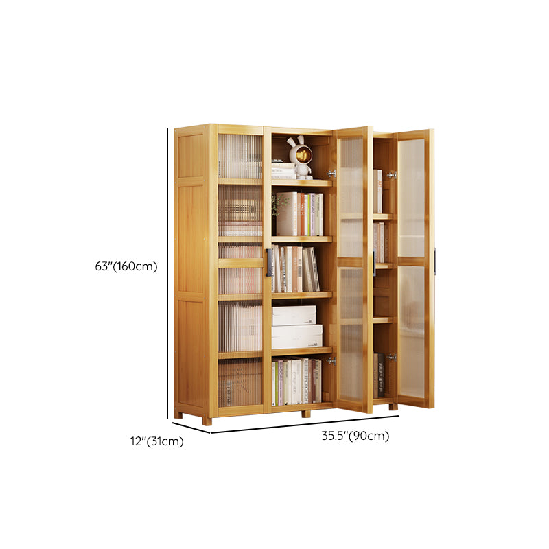 Vertical Engineered Wood Bookshelf Contemporary Closed Back Bookcase