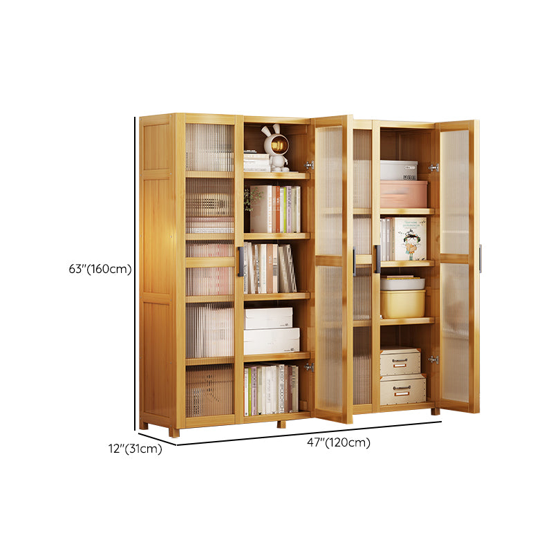 Vertical Engineered Wood Bookshelf Contemporary Closed Back Bookcase