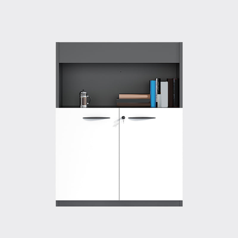 Modern Lateral File Cabinet Wood Filing Cabinet with Locking Storage