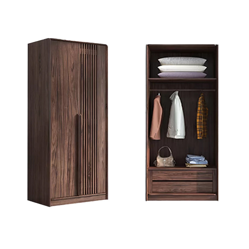 Hinged Modern Wardrobe Armoire Wooden Wardrobe Cabinet with Drawer