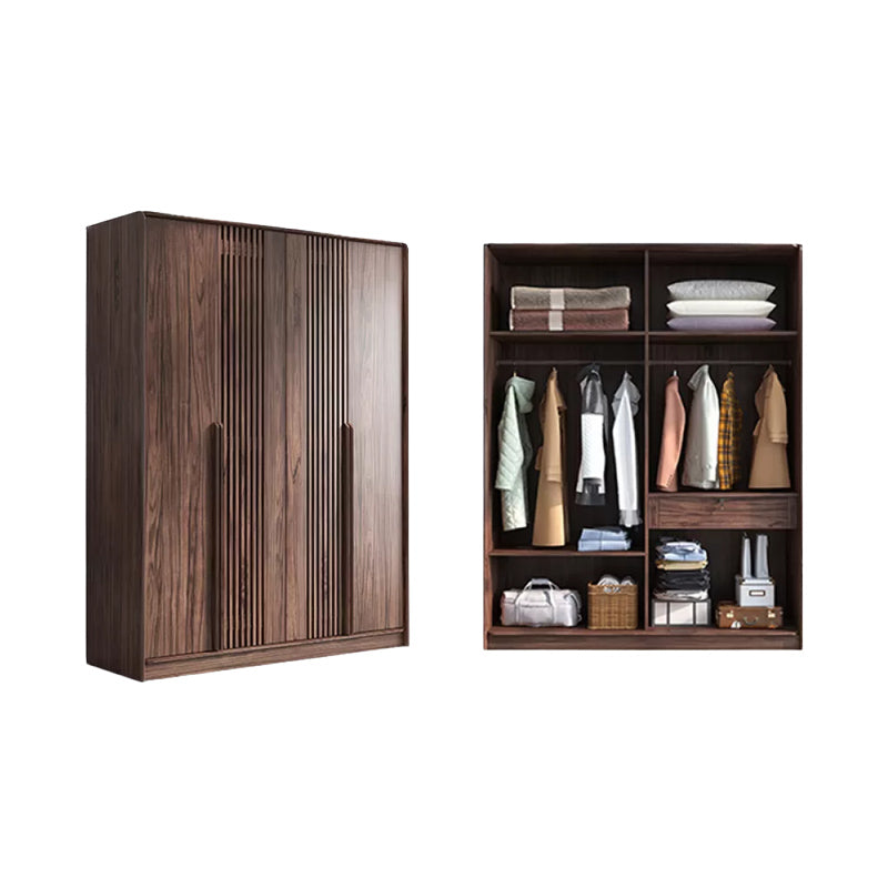 Hinged Modern Wardrobe Armoire Wooden Wardrobe Cabinet with Drawer