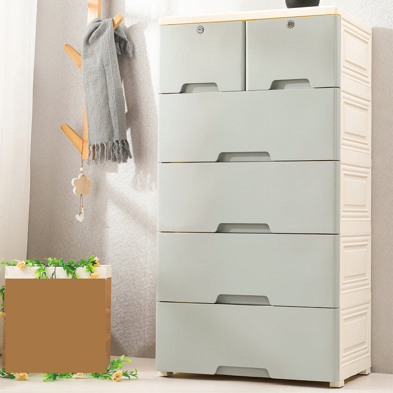 Bedroom Drawers Wardrobe Cabinet Modern Plastic Storage Cabinet