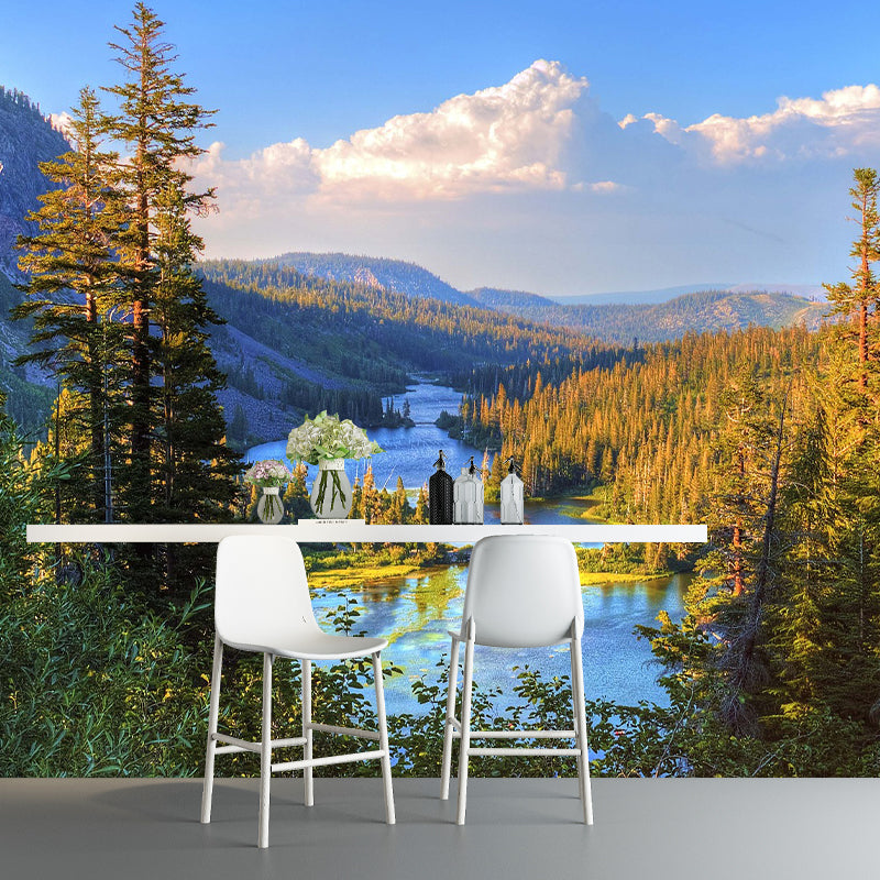 Landscapes Photography Mildew Wall Mural Horizontalt for Living Room