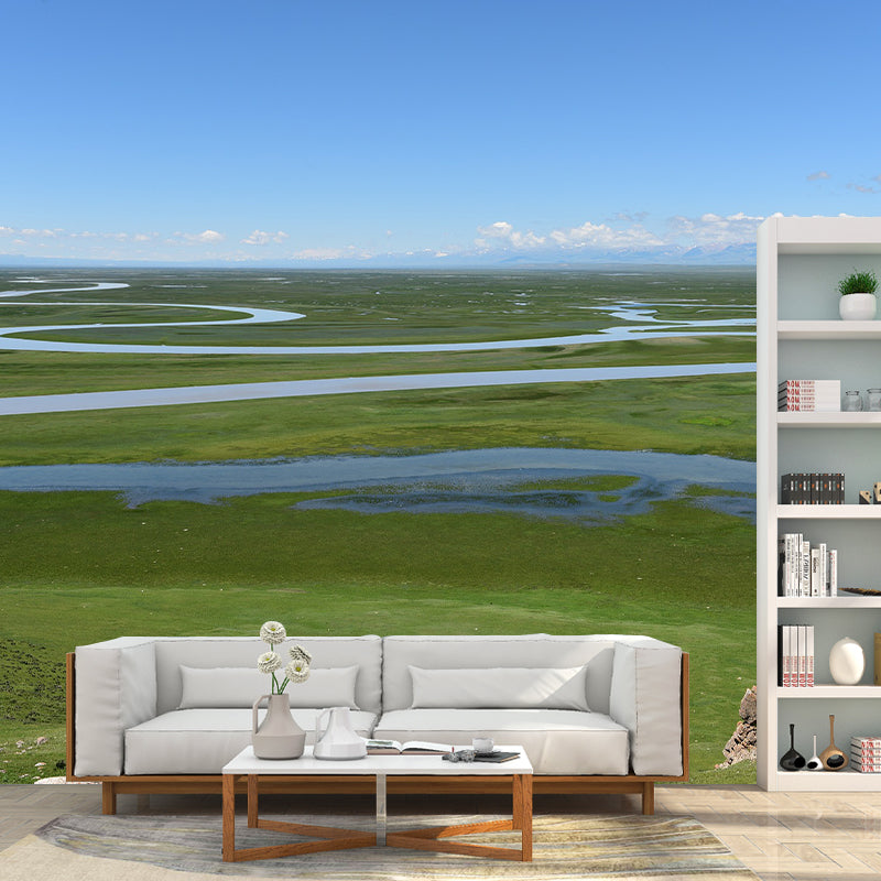 Landscapes Photography Mildew Wall Mural Horizontalt for Living Room