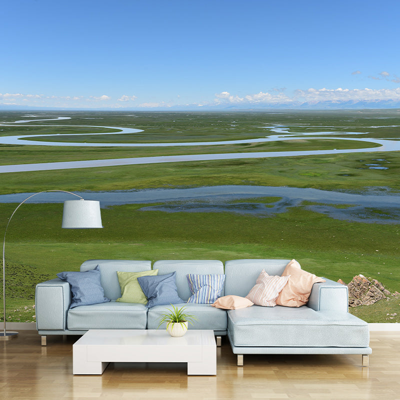 Landscapes Photography Mildew Wall Mural Horizontalt for Living Room
