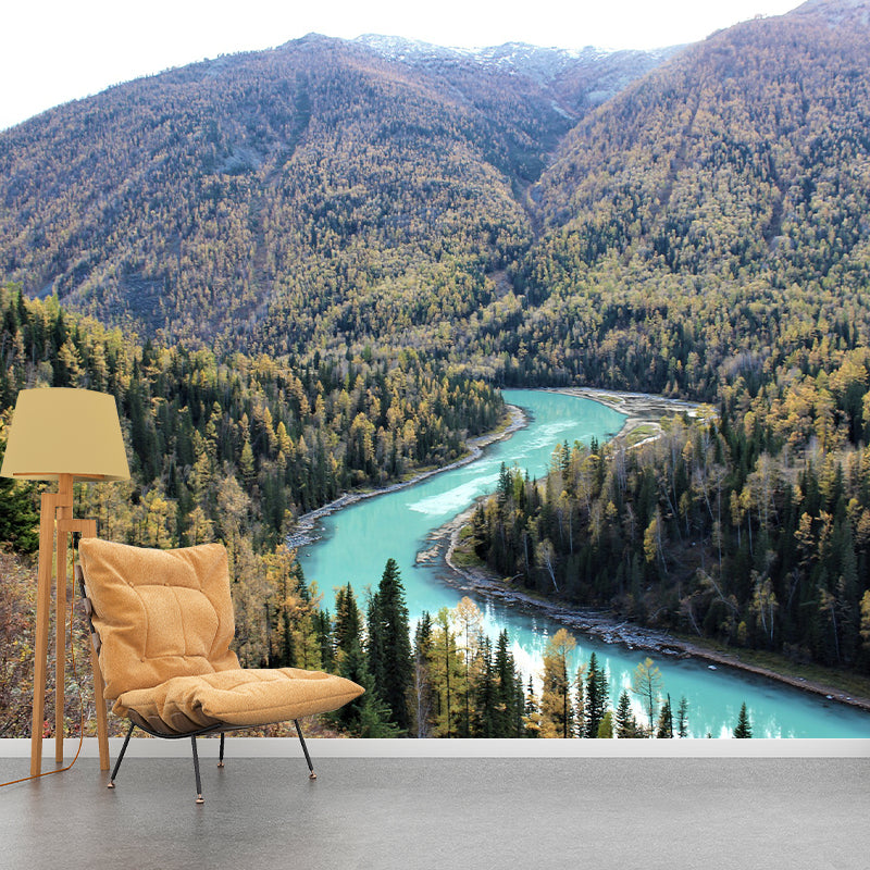 Landscapes Pattern Mildew Wall Mural Horizontalt Photography for Living Room