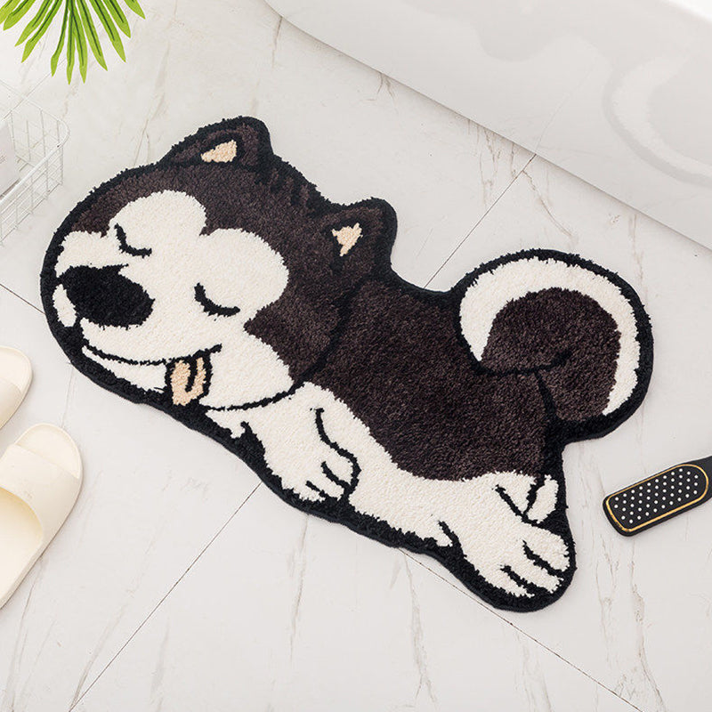 Novelty Animal Pattern Area Carpet Imitation Cashmere Modern Non-Slip Backing Indoor