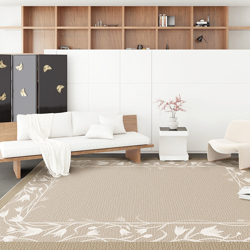 Geometric Pattern Rug Polyester Indoor Rug Non-Slip Carpet for Living Room and Bedroom