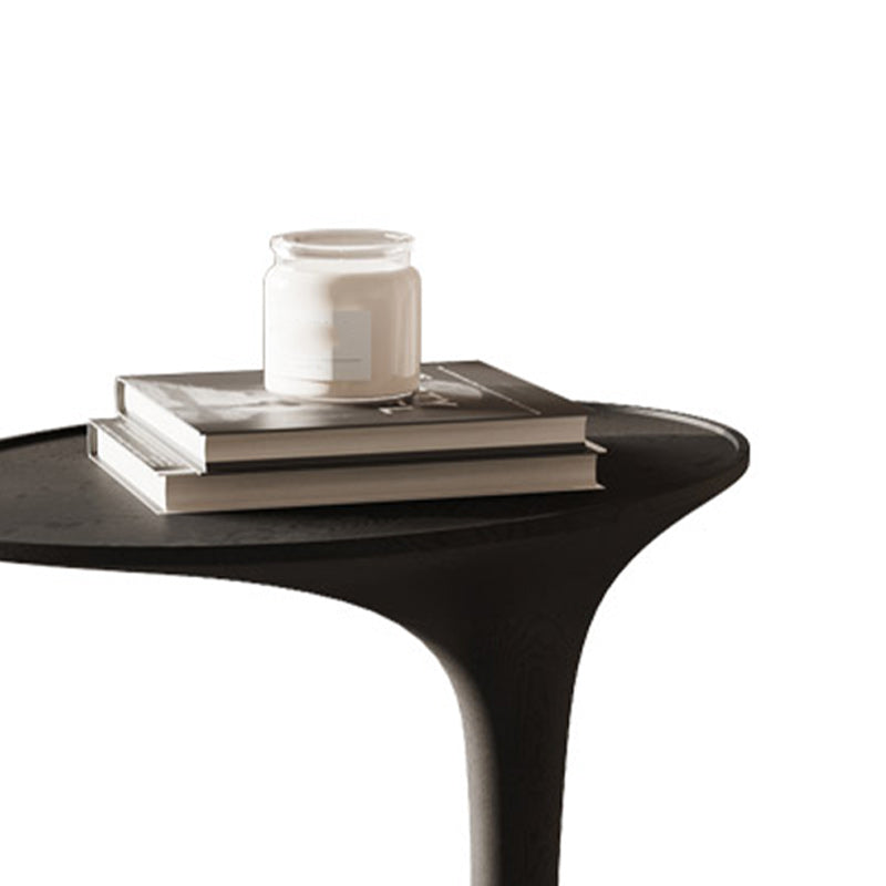 Contemporary Solid Wood End Table C-shape Sofa Side Accent Table