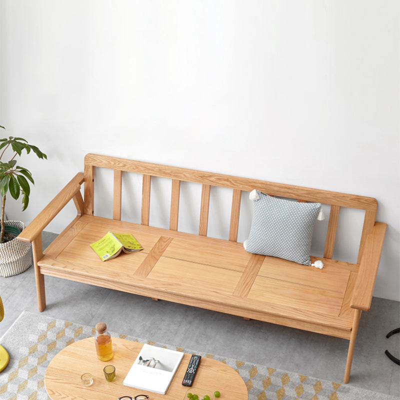 Solid Wood Solid Color Foam No Extra Resistance Sofa for Living Room