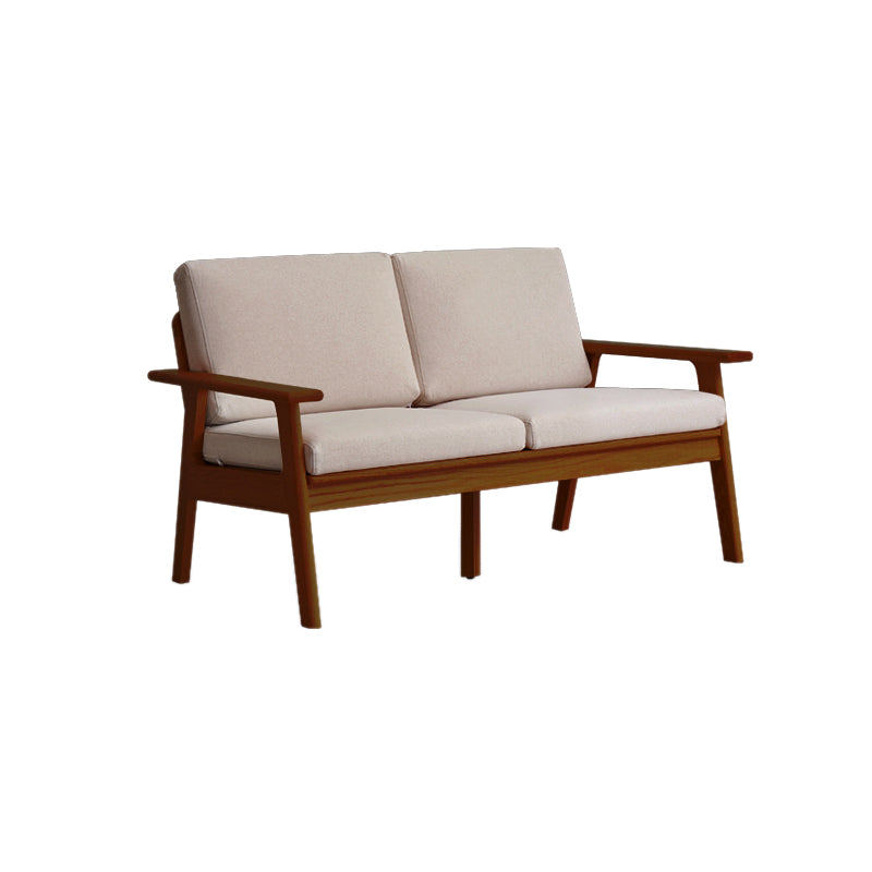 Solid Wood Solid Color Foam No Extra Resistance Sofa for Living Room