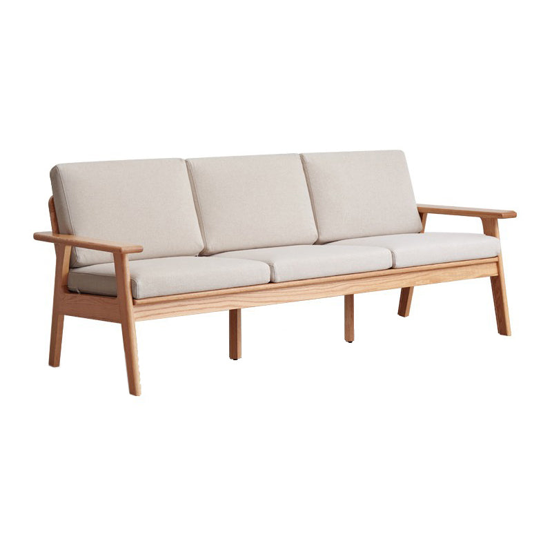 Solid Wood Solid Color Foam No Extra Resistance Sofa for Living Room