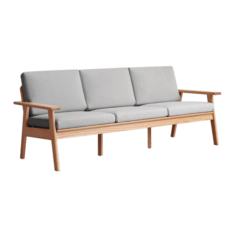 Solid Wood Solid Color Foam No Extra Resistance Sofa for Living Room