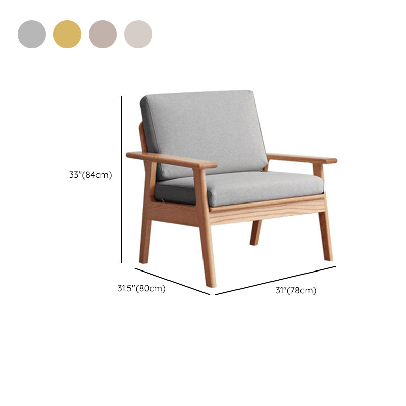 Solid Wood Solid Color Foam No Extra Resistance Sofa for Living Room