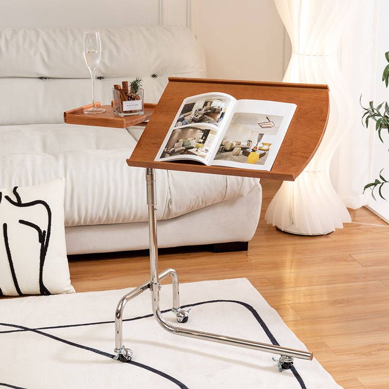 Adjustable Coffee Cocktail Table for Living Room with Metal Base