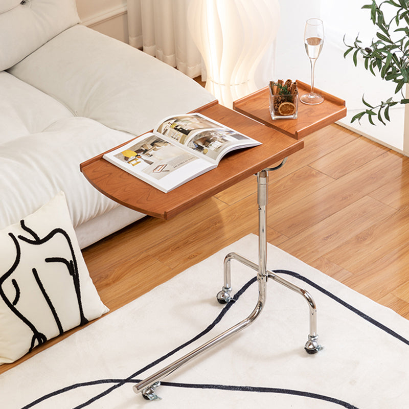 Adjustable Coffee Cocktail Table for Living Room with Metal Base