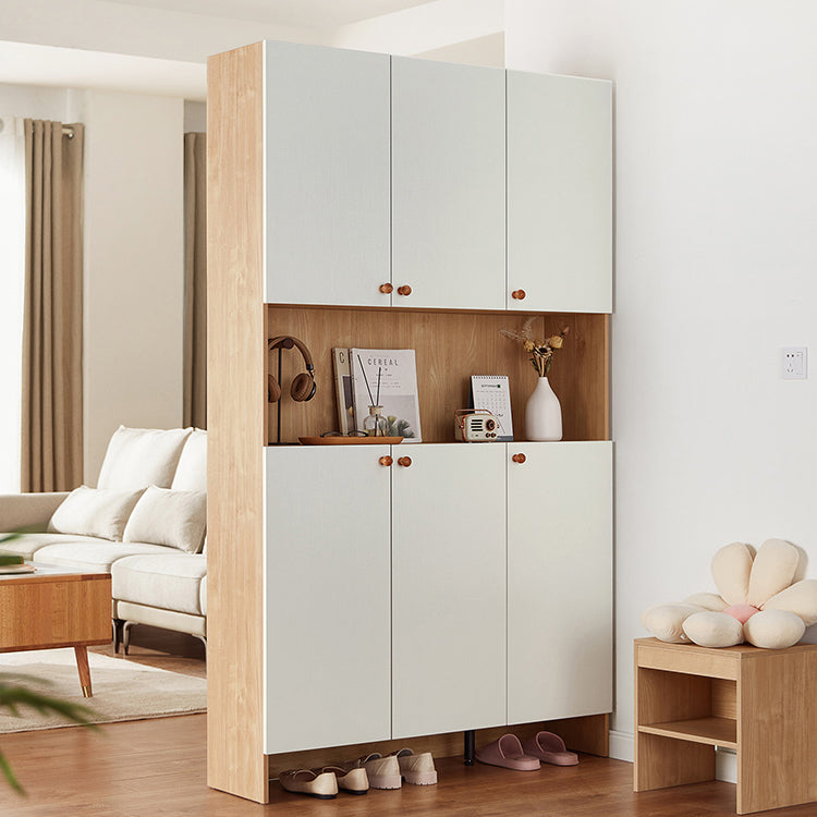 Contemporary Wooden Accent Cabinet with Doors for Living Room