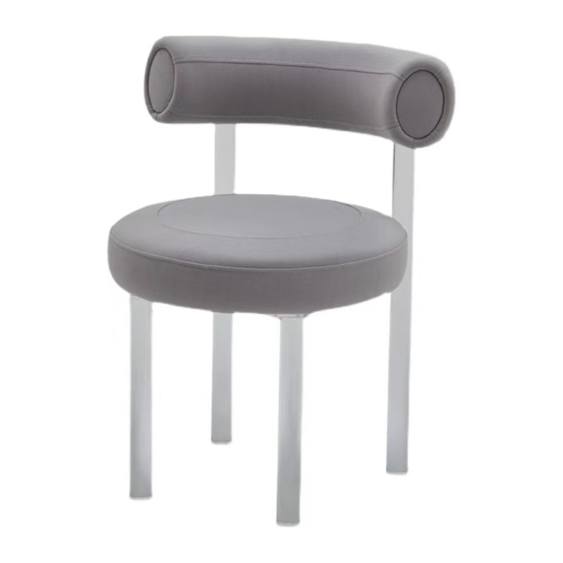Contemporary Upholstered and Acrylic Dining Side Chair for Kitchen