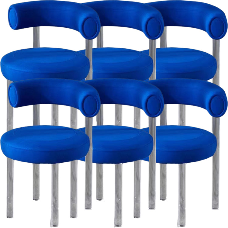 Contemporary Upholstered and Acrylic Dining Side Chair for Kitchen