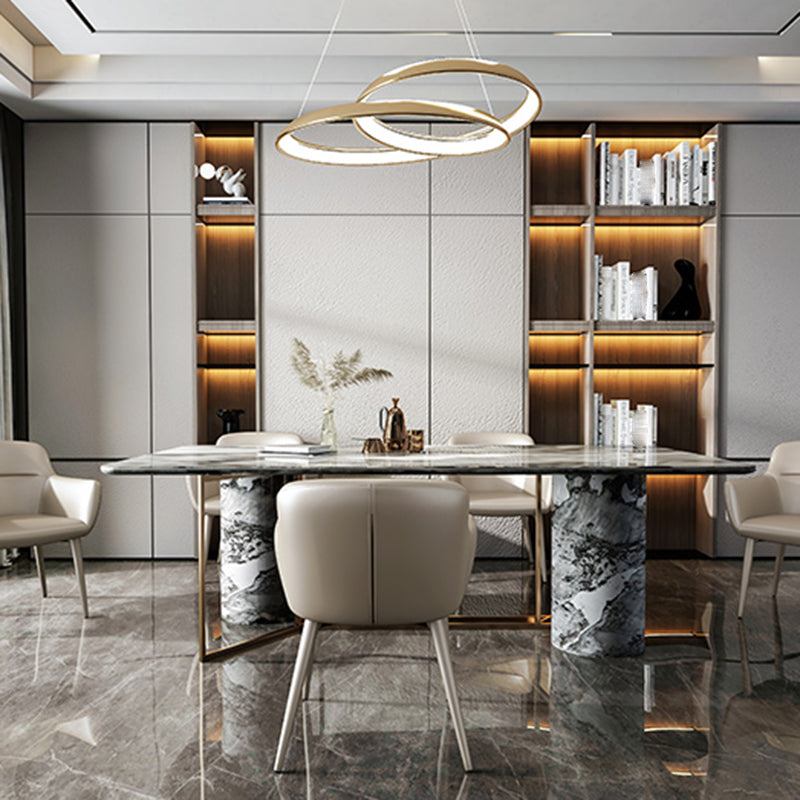 Contemporary Faux Leather Arm Dining and Accent Chairs in Gray