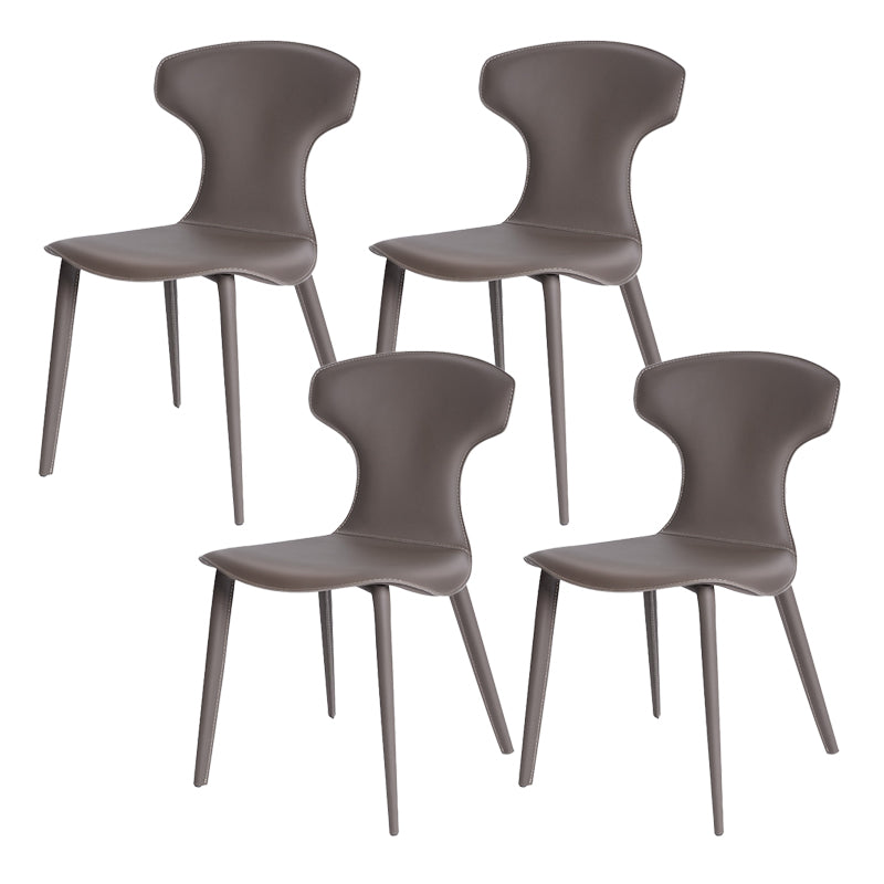 Contemporary Faux Leather Dining and Accent Chairs for Kitchen