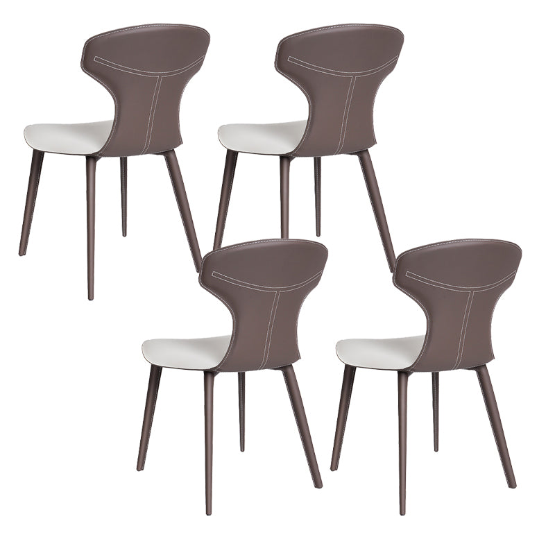 Contemporary Faux Leather Dining and Accent Chairs for Kitchen