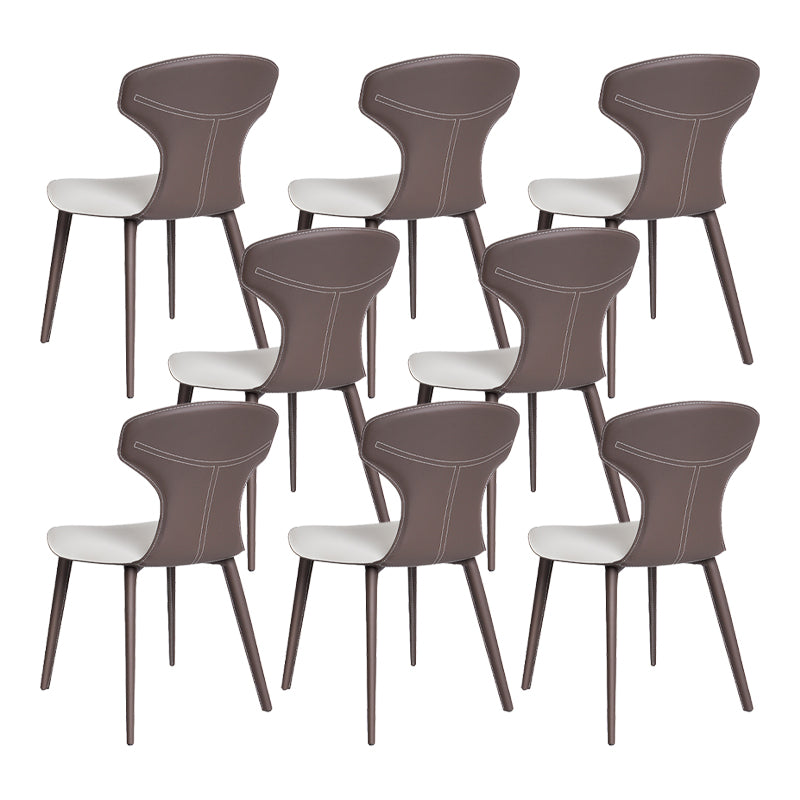 Contemporary Faux Leather Dining and Accent Chairs for Kitchen