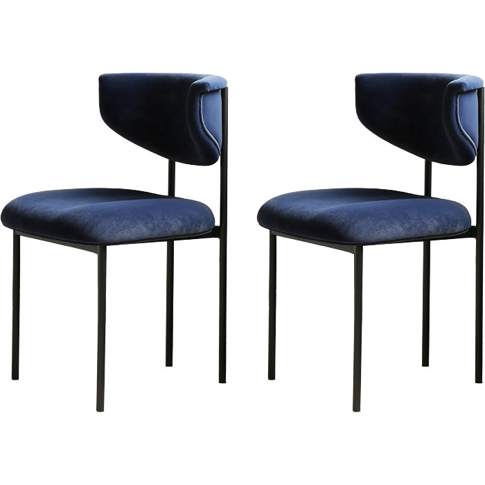 Contemporary Open Back Upholstered Dining Side Chair for Home
