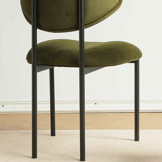 Contemporary Open Back Upholstered Dining Side Chair for Home