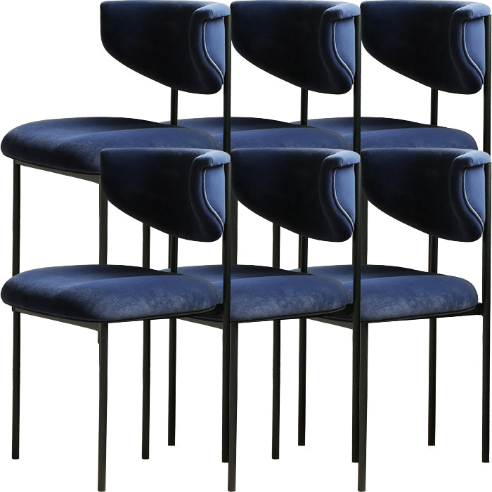 Contemporary Open Back Upholstered Dining Side Chair for Home