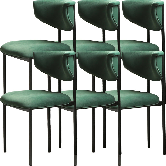 Contemporary Open Back Upholstered Dining Side Chair for Home