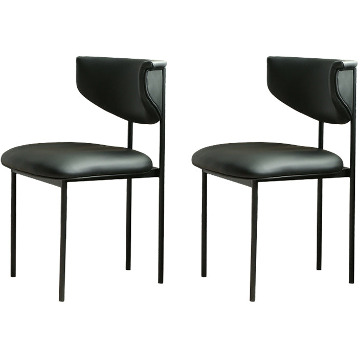 Contemporary Open Back Upholstered Dining Side Chair for Home