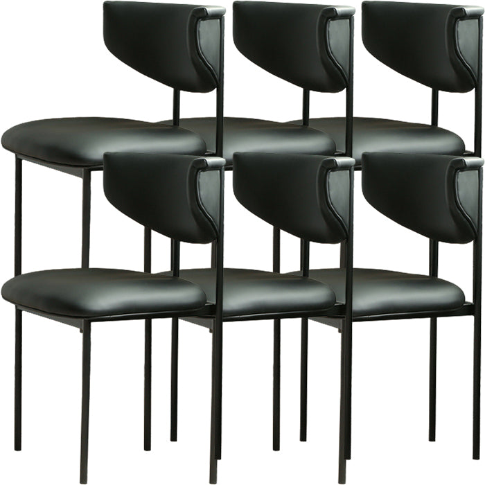 Contemporary Open Back Upholstered Dining Side Chair for Home