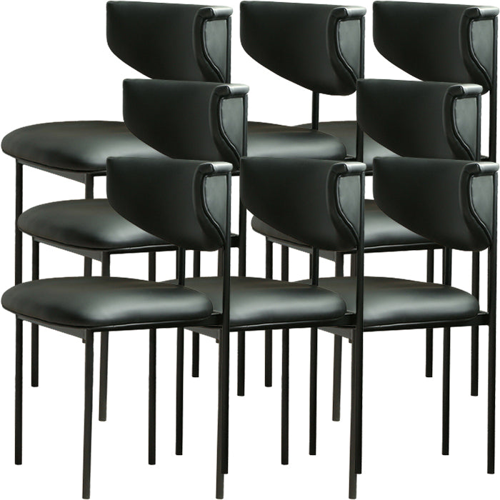 Contemporary Open Back Upholstered Dining Side Chair for Home