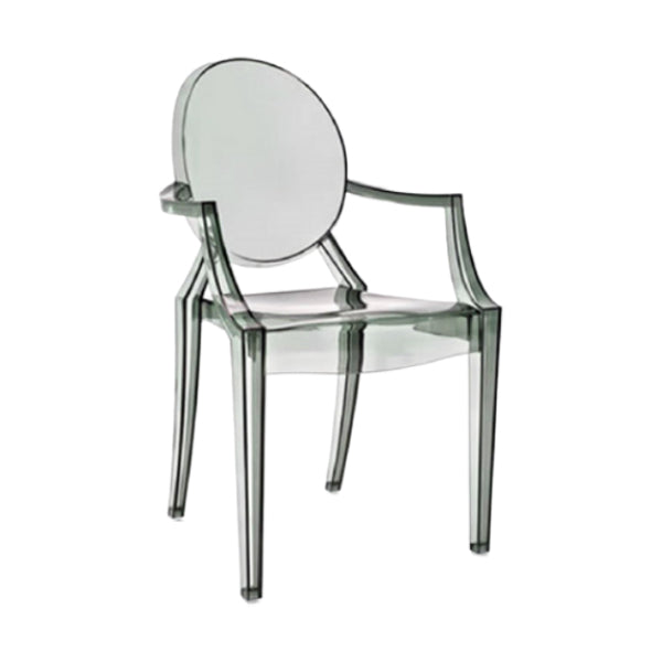 Contemporary Dining Room Plastic King Louis Back Dining Chair
