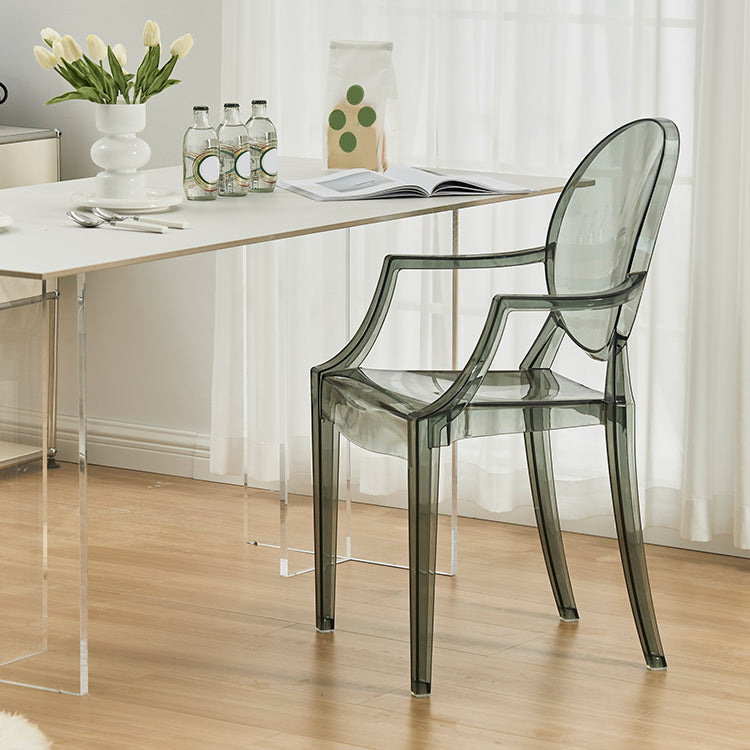 Contemporary Dining Room Plastic King Louis Back Dining Chair