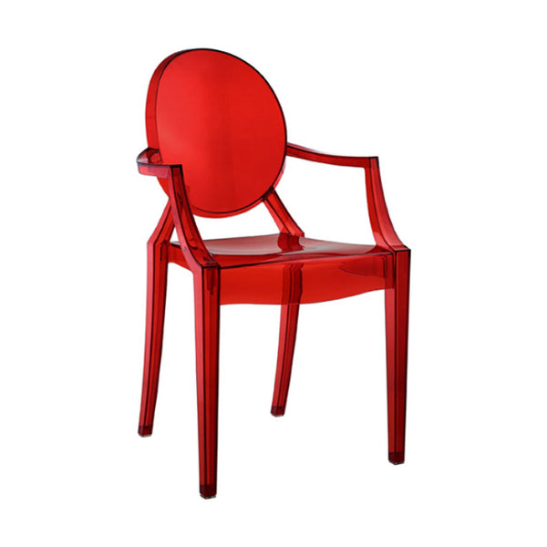 Contemporary Dining Room Plastic King Louis Back Dining Chair